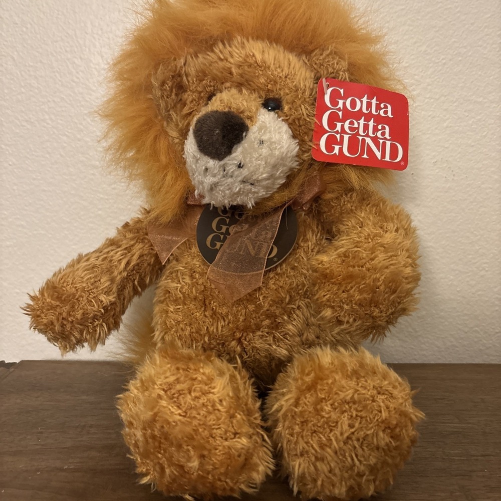 GUND "GOTTA GET A GUND"‎ Pounce Delion Lion Stuffed Animal Plush NWT